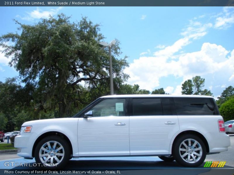 White Suede / Medium Light Stone 2011 Ford Flex Limited