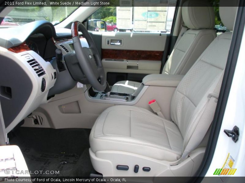 White Suede / Medium Light Stone 2011 Ford Flex Limited