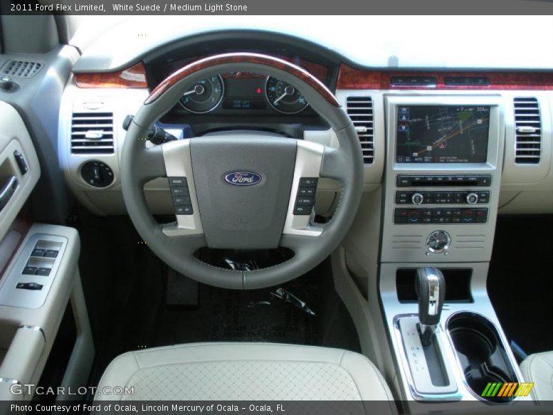 White Suede / Medium Light Stone 2011 Ford Flex Limited