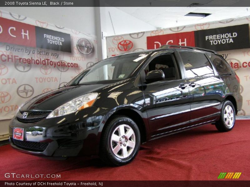Black / Stone 2008 Toyota Sienna LE