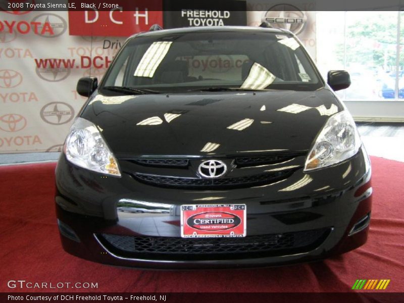 Black / Stone 2008 Toyota Sienna LE