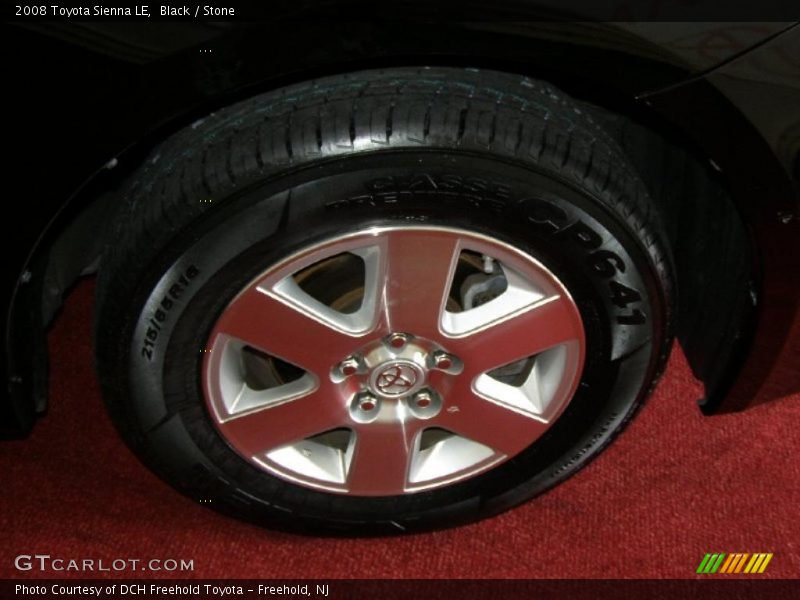 Black / Stone 2008 Toyota Sienna LE
