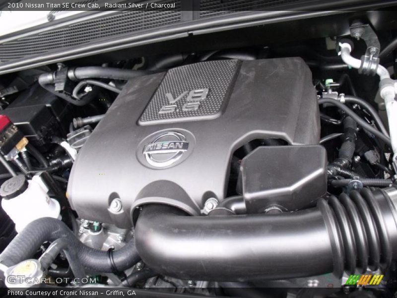 Radiant Silver / Charcoal 2010 Nissan Titan SE Crew Cab
