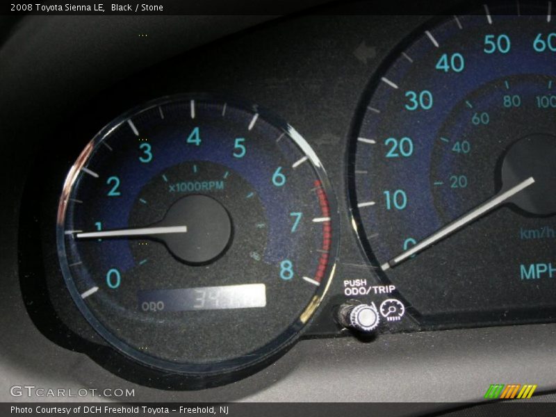 Black / Stone 2008 Toyota Sienna LE