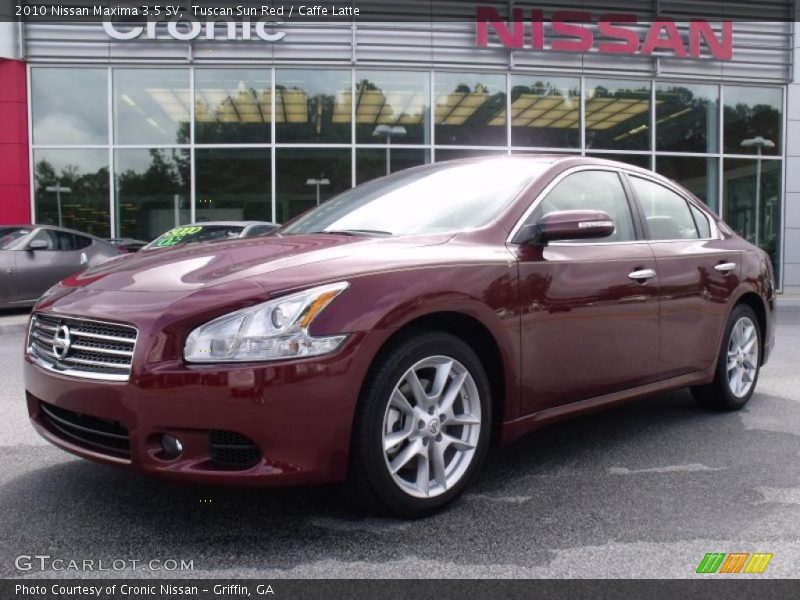 Tuscan Sun Red / Caffe Latte 2010 Nissan Maxima 3.5 SV