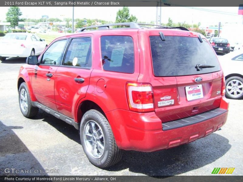 Sangria Red Metallic / Charcoal Black 2011 Ford Escape XLT V6