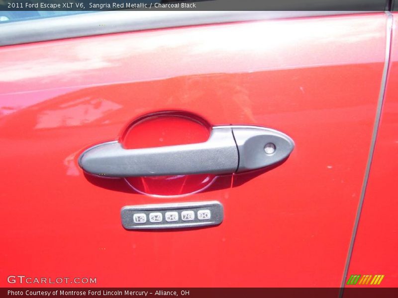 Sangria Red Metallic / Charcoal Black 2011 Ford Escape XLT V6