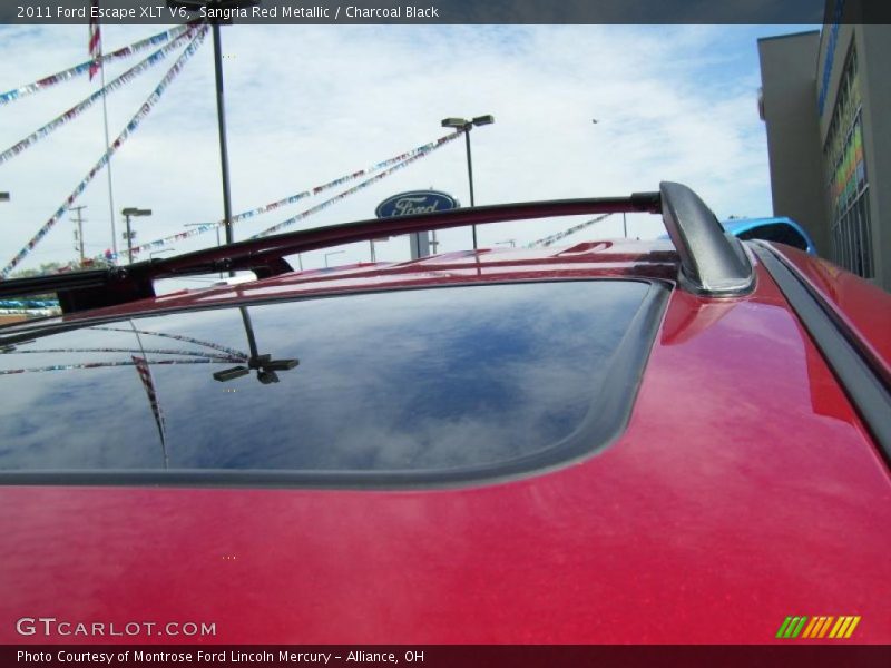 Sangria Red Metallic / Charcoal Black 2011 Ford Escape XLT V6