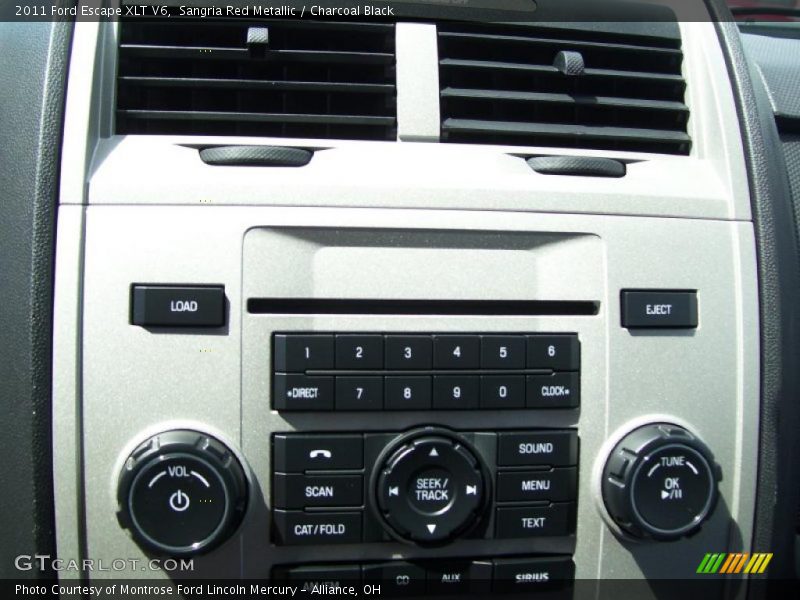 Sangria Red Metallic / Charcoal Black 2011 Ford Escape XLT V6