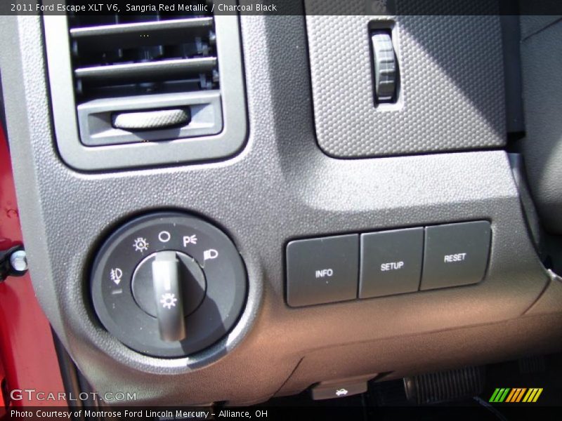 Sangria Red Metallic / Charcoal Black 2011 Ford Escape XLT V6