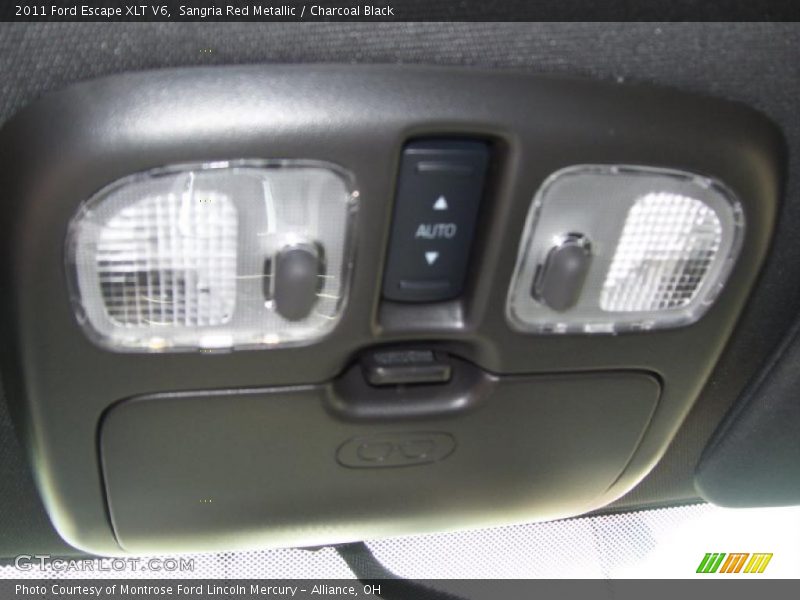 Sangria Red Metallic / Charcoal Black 2011 Ford Escape XLT V6