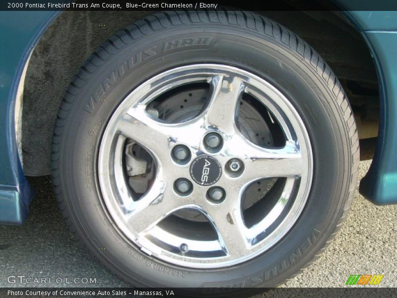 Blue-Green Chameleon / Ebony 2000 Pontiac Firebird Trans Am Coupe