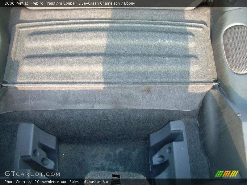 Blue-Green Chameleon / Ebony 2000 Pontiac Firebird Trans Am Coupe