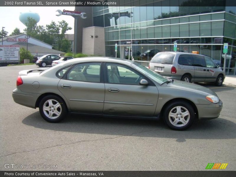 Spruce Green Metallic / Medium Graphite 2002 Ford Taurus SEL