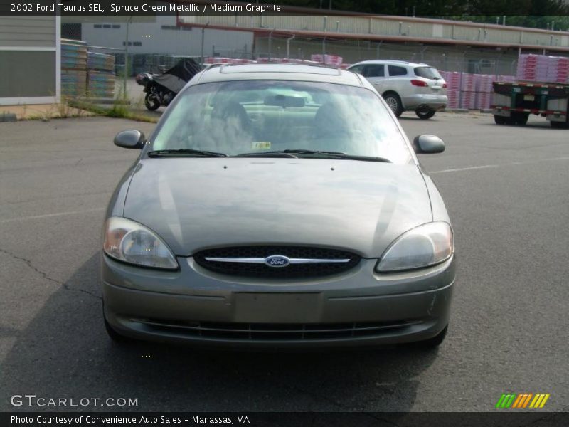 Spruce Green Metallic / Medium Graphite 2002 Ford Taurus SEL