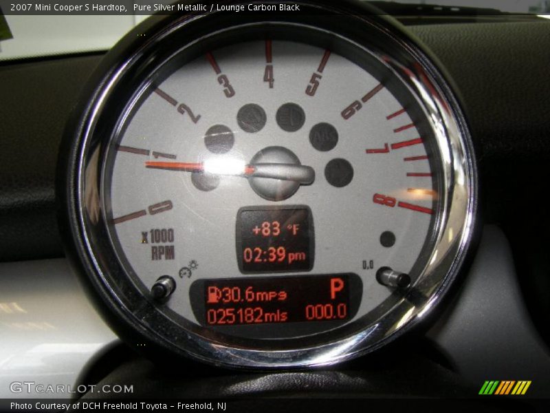 Pure Silver Metallic / Lounge Carbon Black 2007 Mini Cooper S Hardtop