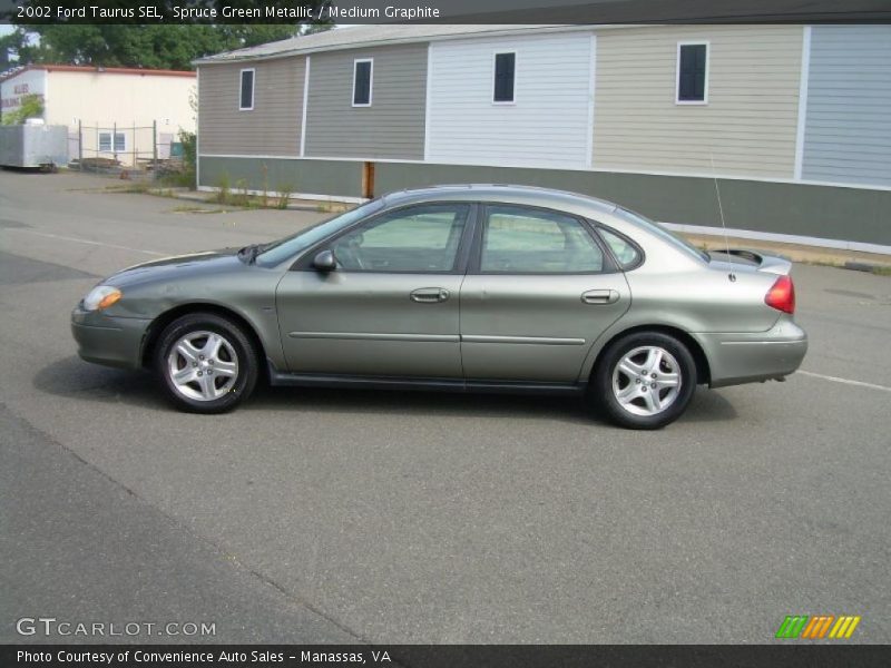 Spruce Green Metallic / Medium Graphite 2002 Ford Taurus SEL