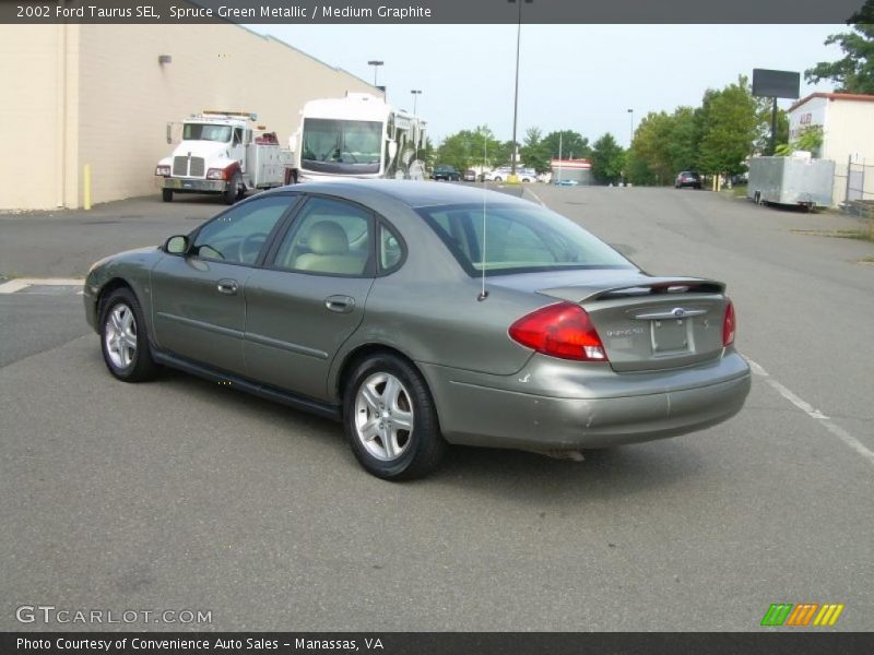 Spruce Green Metallic / Medium Graphite 2002 Ford Taurus SEL