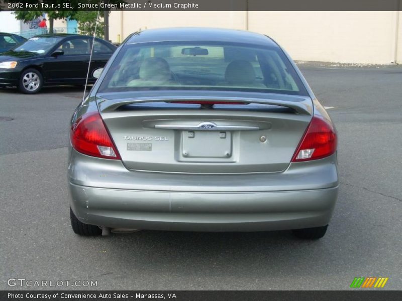Spruce Green Metallic / Medium Graphite 2002 Ford Taurus SEL
