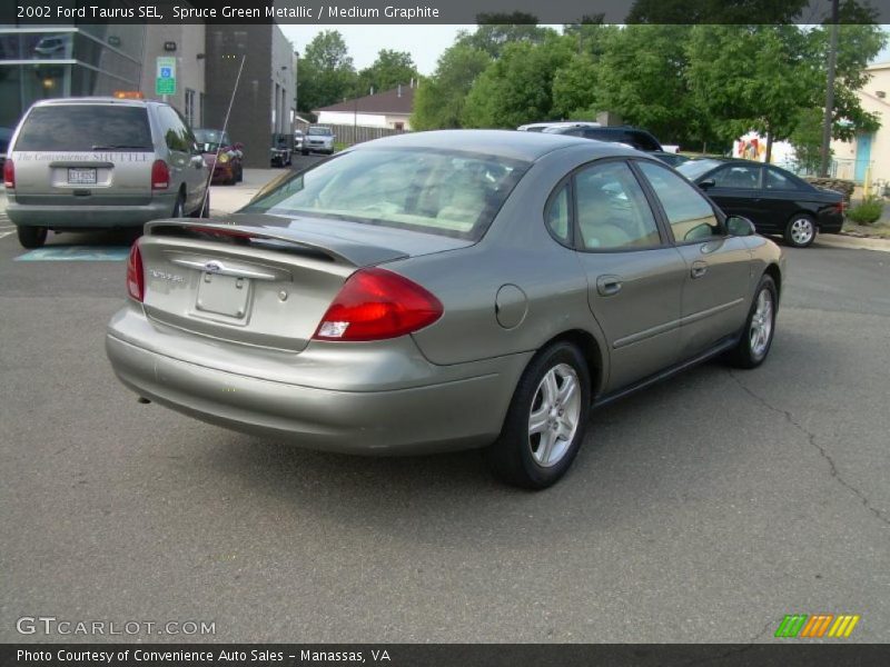 Spruce Green Metallic / Medium Graphite 2002 Ford Taurus SEL