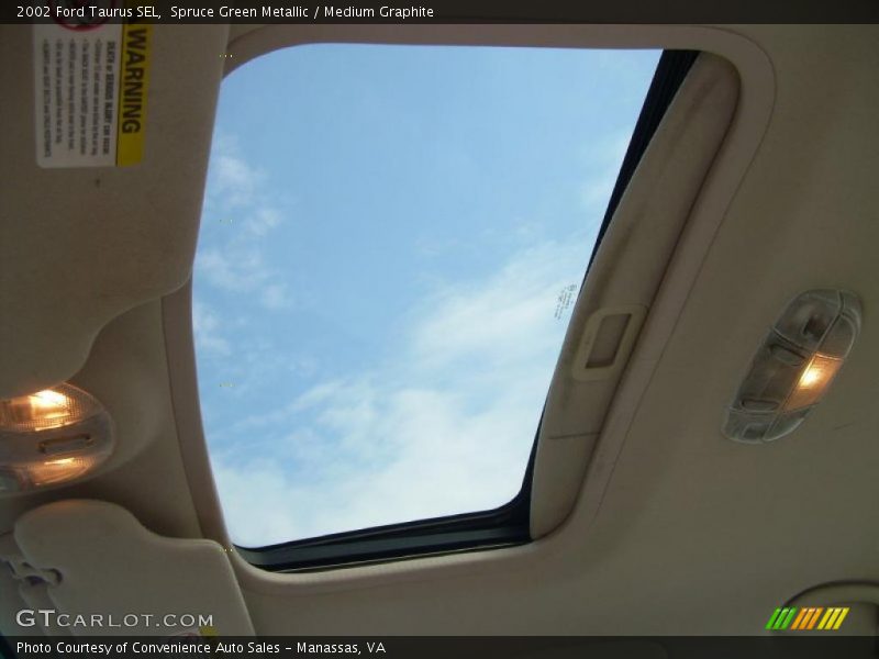 Spruce Green Metallic / Medium Graphite 2002 Ford Taurus SEL