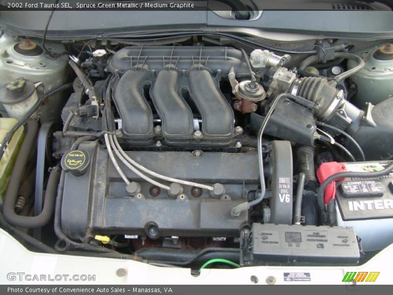 Spruce Green Metallic / Medium Graphite 2002 Ford Taurus SEL