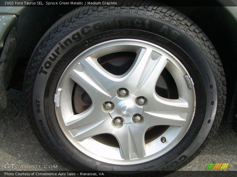 Spruce Green Metallic / Medium Graphite 2002 Ford Taurus SEL