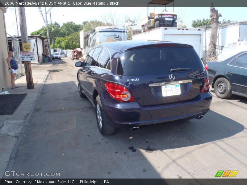 Capri Blue Metallic / Black 2006 Mercedes-Benz R 350 4Matic