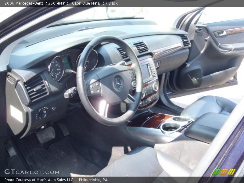 Capri Blue Metallic / Black 2006 Mercedes-Benz R 350 4Matic