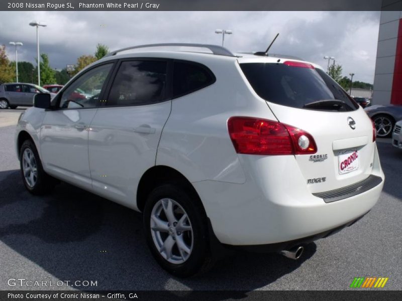 Phantom White Pearl / Gray 2008 Nissan Rogue SL