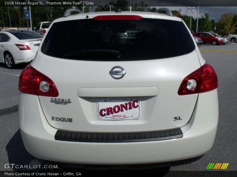 Phantom White Pearl / Gray 2008 Nissan Rogue SL
