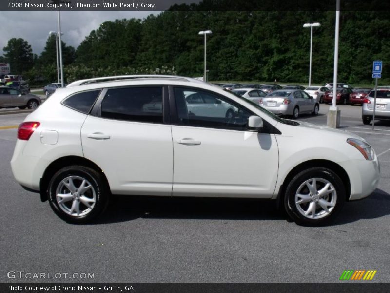 Phantom White Pearl / Gray 2008 Nissan Rogue SL