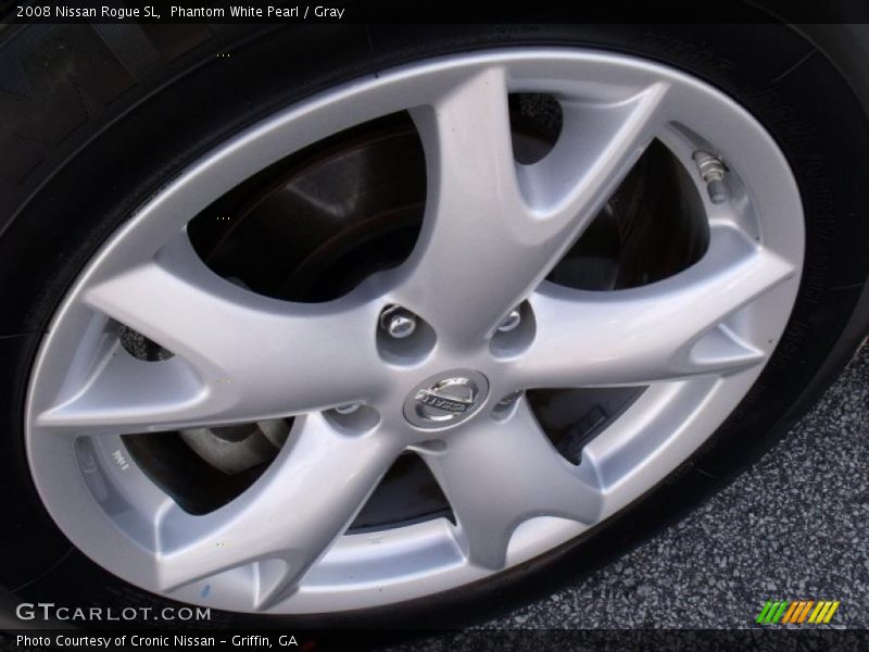 Phantom White Pearl / Gray 2008 Nissan Rogue SL