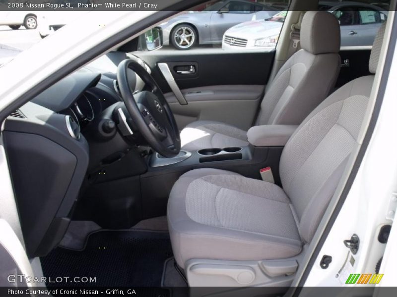 Phantom White Pearl / Gray 2008 Nissan Rogue SL