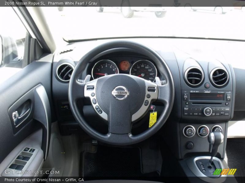 Phantom White Pearl / Gray 2008 Nissan Rogue SL