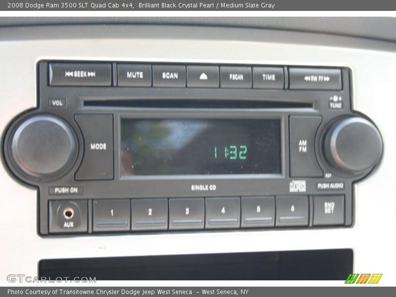 Brilliant Black Crystal Pearl / Medium Slate Gray 2008 Dodge Ram 3500 SLT Quad Cab 4x4