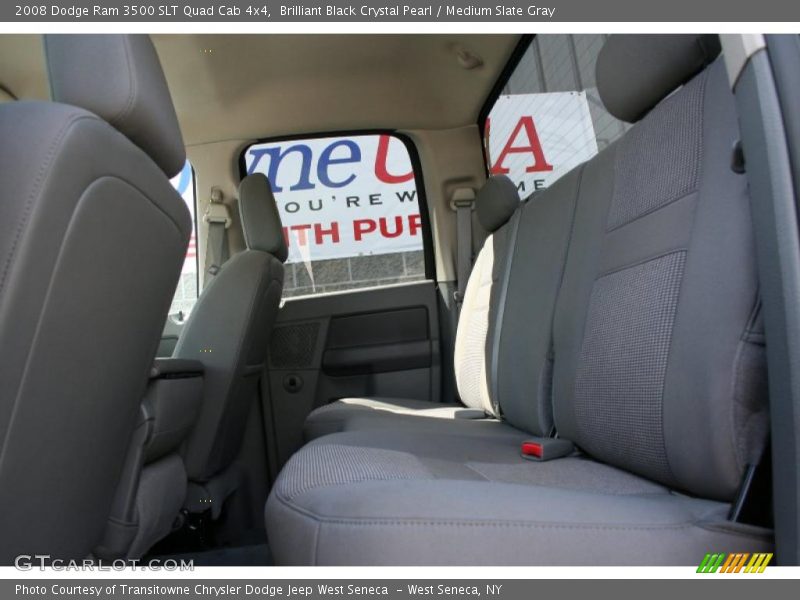 Brilliant Black Crystal Pearl / Medium Slate Gray 2008 Dodge Ram 3500 SLT Quad Cab 4x4