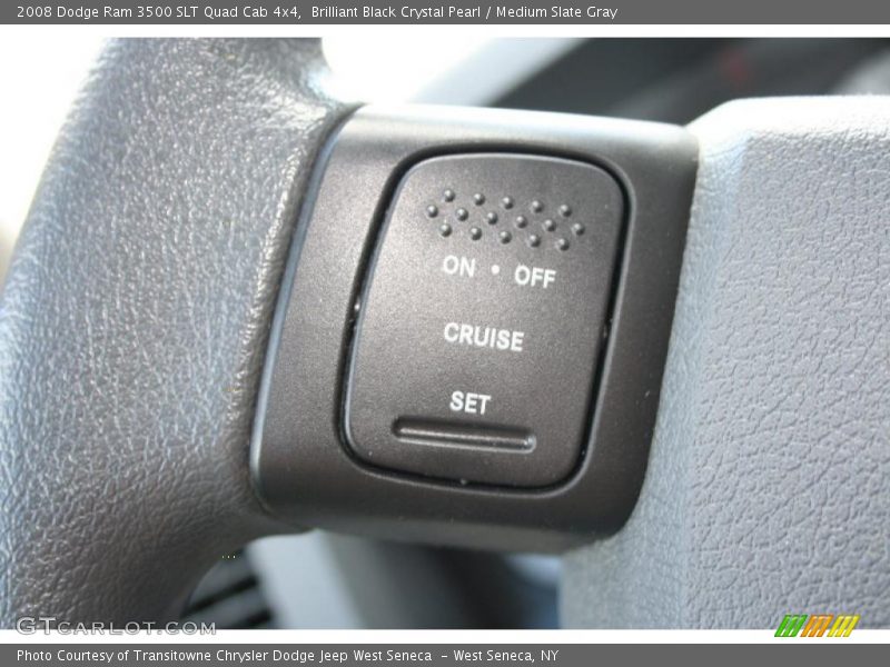 Brilliant Black Crystal Pearl / Medium Slate Gray 2008 Dodge Ram 3500 SLT Quad Cab 4x4