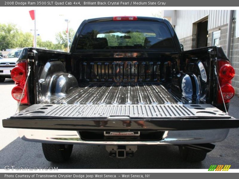 Brilliant Black Crystal Pearl / Medium Slate Gray 2008 Dodge Ram 3500 SLT Quad Cab 4x4