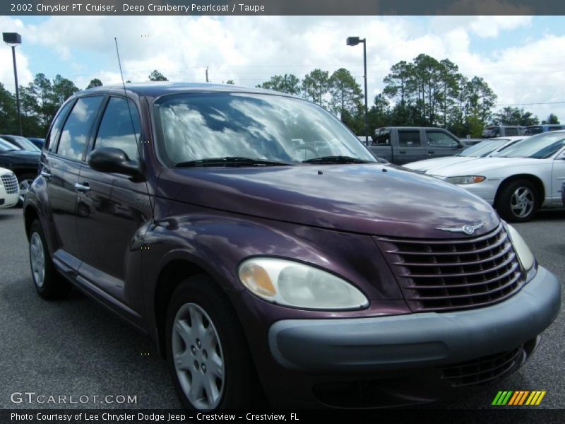 Deep Cranberry Pearlcoat / Taupe 2002 Chrysler PT Cruiser