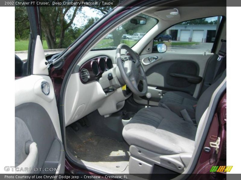 Deep Cranberry Pearlcoat / Taupe 2002 Chrysler PT Cruiser