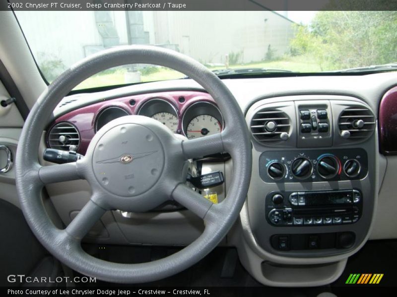 Deep Cranberry Pearlcoat / Taupe 2002 Chrysler PT Cruiser
