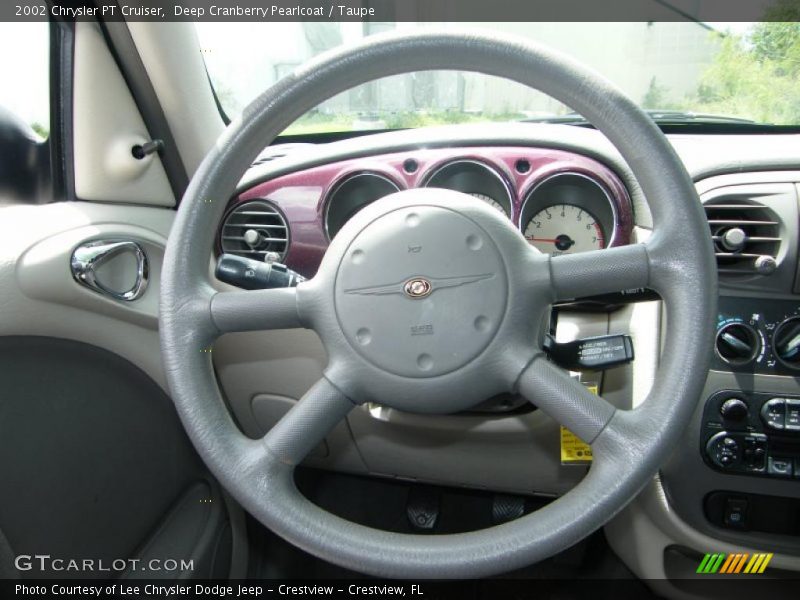 Deep Cranberry Pearlcoat / Taupe 2002 Chrysler PT Cruiser