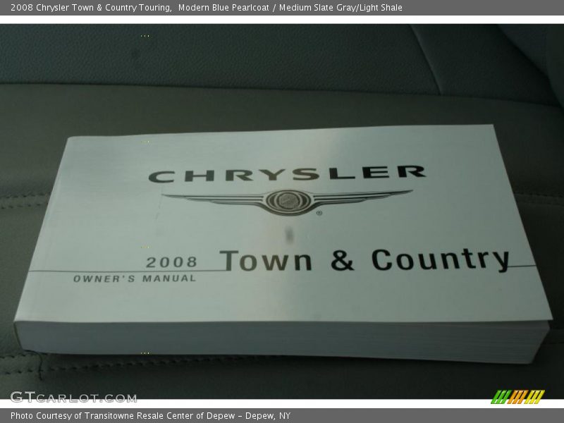 Modern Blue Pearlcoat / Medium Slate Gray/Light Shale 2008 Chrysler Town & Country Touring