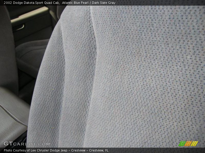 Atlantic Blue Pearl / Dark Slate Gray 2002 Dodge Dakota Sport Quad Cab