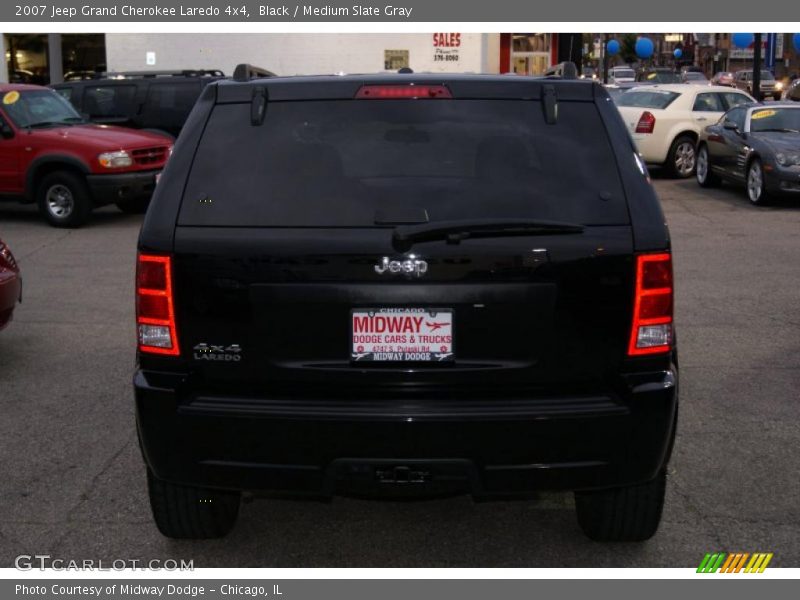 Black / Medium Slate Gray 2007 Jeep Grand Cherokee Laredo 4x4
