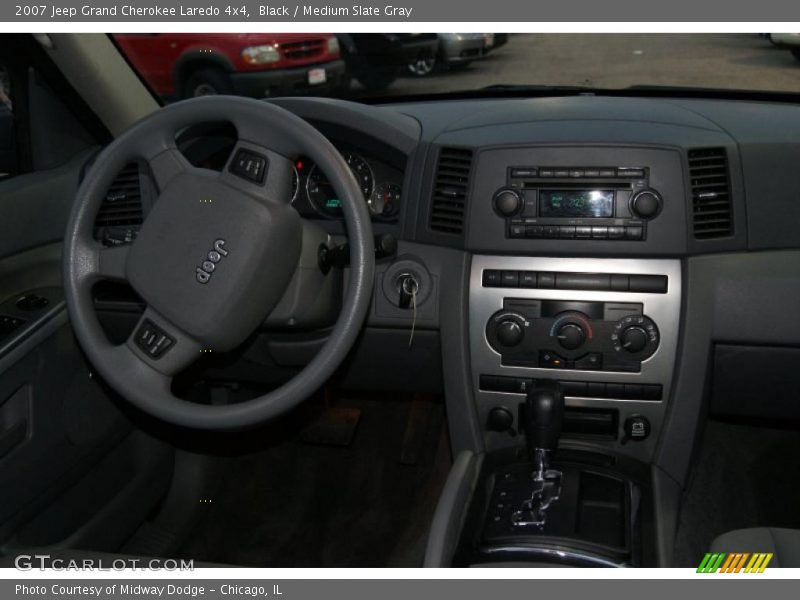 Black / Medium Slate Gray 2007 Jeep Grand Cherokee Laredo 4x4