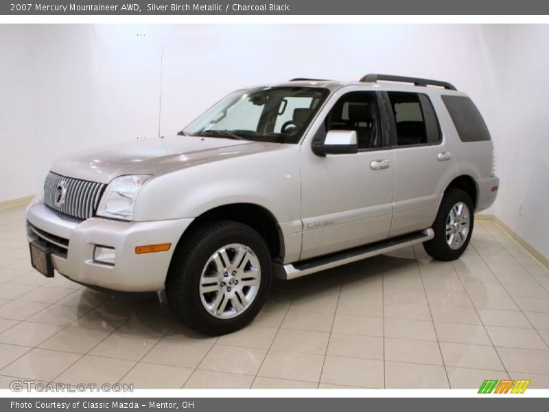 Silver Birch Metallic / Charcoal Black 2007 Mercury Mountaineer AWD
