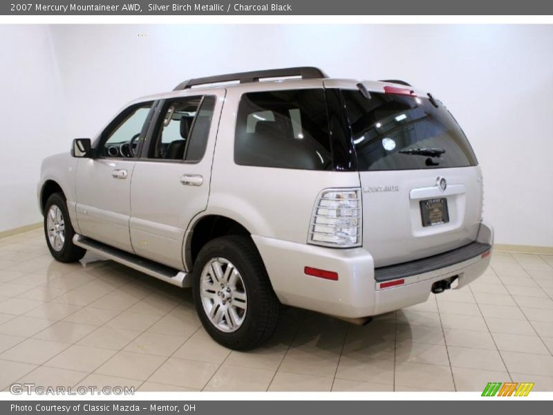 Silver Birch Metallic / Charcoal Black 2007 Mercury Mountaineer AWD