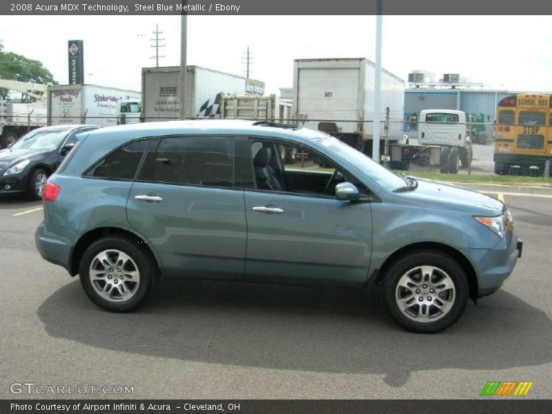 Steel Blue Metallic / Ebony 2008 Acura MDX Technology